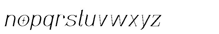 Sunfola Light Italic Font LOWERCASE