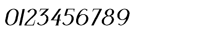 Sunfola Medium Italic Font OTHER CHARS