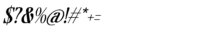 Sunkis Display Italic Italic Font OTHER CHARS