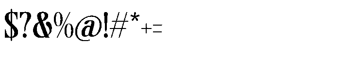 Sunkis Display Regular Font OTHER CHARS