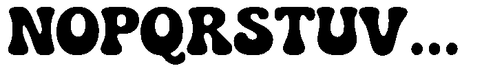 Sunny Chunk Regular Font UPPERCASE