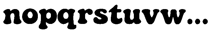 Sunny Chunk Regular Font LOWERCASE