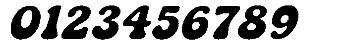 Sunny Chunk Slant Font OTHER CHARS