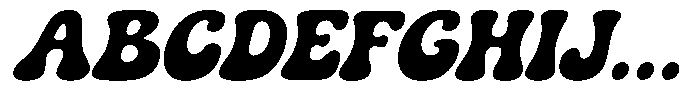 Sunny Chunk Slant Font UPPERCASE