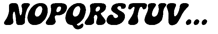 Sunny Chunk Slant Font UPPERCASE