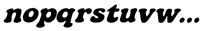 Sunny Chunk Slant Font LOWERCASE