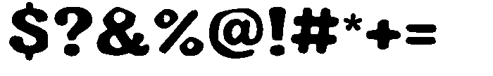 Sunny Chunk Smooth Font OTHER CHARS