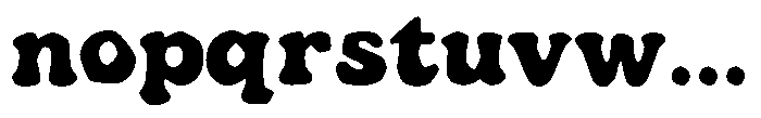 Sunny Chunk Smooth Font LOWERCASE