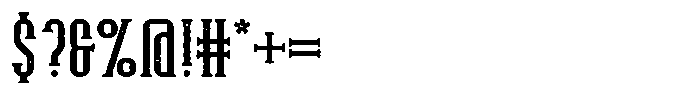 Sunny Climate Aged Font OTHER CHARS
