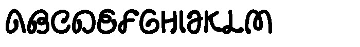 Sunnyvale Font UPPERCASE