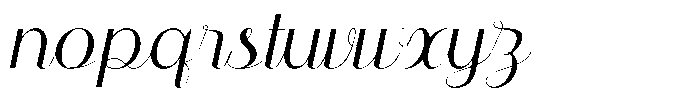 Sunray Aura Italic Font LOWERCASE