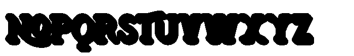 Sunride Dream Extrude Font LOWERCASE