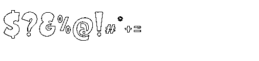 Sunrope Outline Regular Font OTHER CHARS