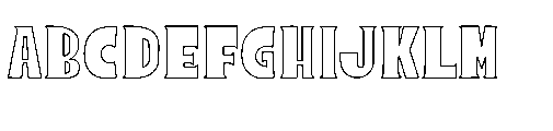 Sunrope Outline Regular Font UPPERCASE