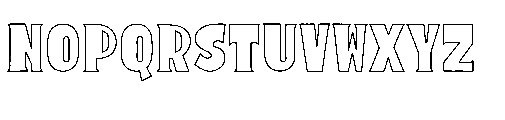 Sunrope Outline Regular Font UPPERCASE