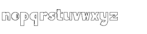 Sunrope Outline Regular Font LOWERCASE