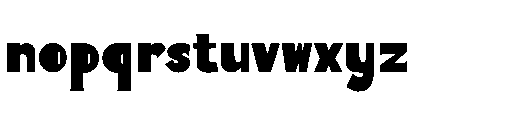 Sunrope Outline Sunrope Regular Font LOWERCASE