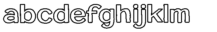 Sunset Palm Outline FONT