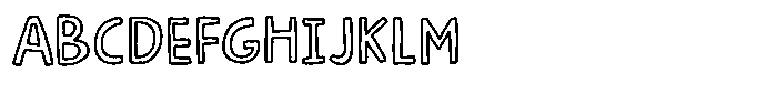 Sunshine in a bag Outline Font UPPERCASE