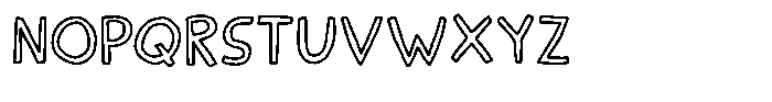 Sunshine in a bag Outline Font UPPERCASE