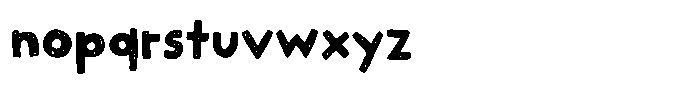 Sunshine in a bag Scribble Font LOWERCASE