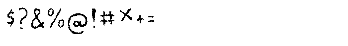 Sunshine in a bag Scribbles Font OTHER CHARS