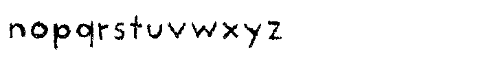 Sunshine in a bag Scribbles Font LOWERCASE