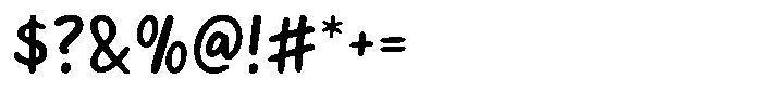 Sunwrite Font OTHER CHARS