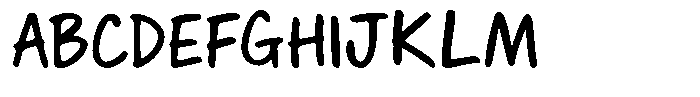 Sunwrite Font UPPERCASE
