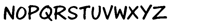 Sunwrite Font LOWERCASE