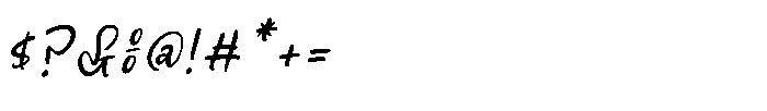 Sunyplay Peachy Italic Font OTHER CHARS