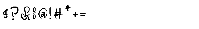 Sunyplay Peachy Regular Font OTHER CHARS