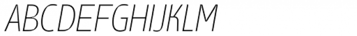 Suomi Sans Thin Italic Font UPPERCASE