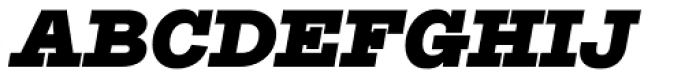 Suomi Slab Serif Black Italic Font UPPERCASE