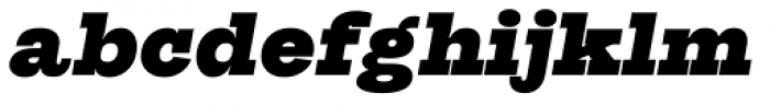 Suomi Slab Serif Black Italic Font LOWERCASE