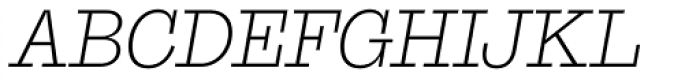 Suomi Slab Serif Light Italic Font UPPERCASE