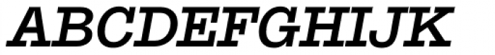 Suomi Slab Serif Medium Italic Font UPPERCASE