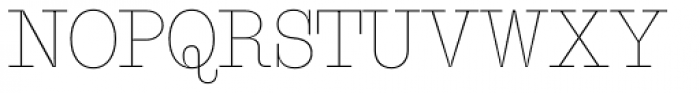 Suomi Slab Serif Thin Font UPPERCASE