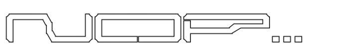 Super Car Outline Exp LR Font LOWERCASE