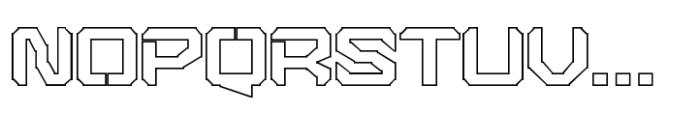 Super Car Variable Outline Font UPPERCASE