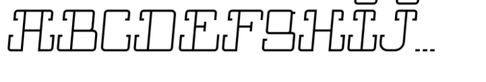 Super Chango 94 Thin Font UPPERCASE
