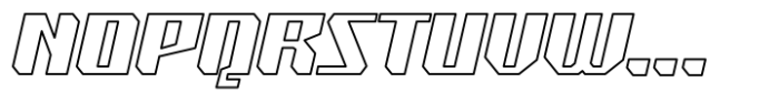 Super Drift Line Font LOWERCASE