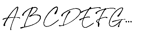 Super Gesture Script Font UPPERCASE