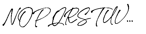 Super Gesture Script Font UPPERCASE