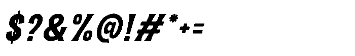 Super Gesture Serif Slant Font OTHER CHARS