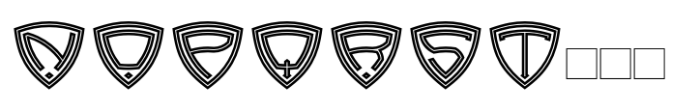 Super Monogram Inline Font LOWERCASE