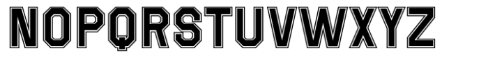 Super Touchdown Outline Font UPPERCASE