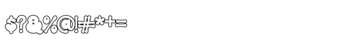 Super Wave Outline Font OTHER CHARS