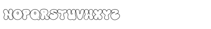 Super Wave Outline Font LOWERCASE