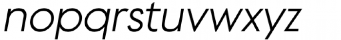 Supera Gothic Regular Italic Font LOWERCASE